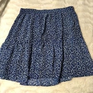 NWOT J Crew factory, size medium, knee length navy floral skirt